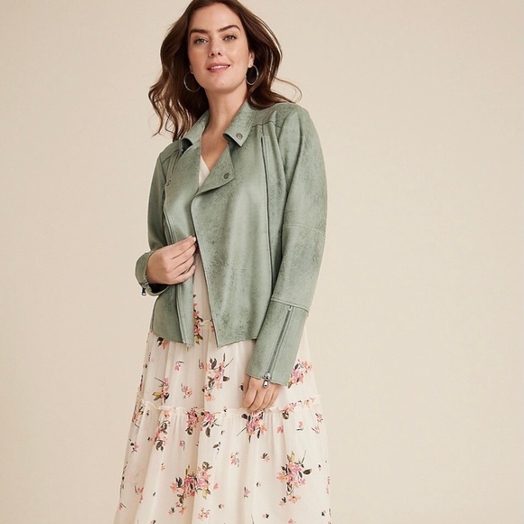 Maurices Faux Suede Moto Jacket XS Brand new - Picture 2 of 8